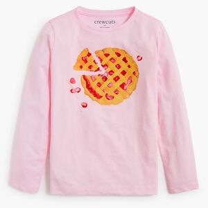 New! Crewcuts XL 12-14 girls long sleeve cherry pie graphic long sleeve